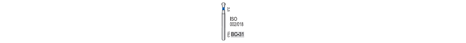 DIAMONDS BURS A QUALITY BC31 (MEDIL DENTAL)